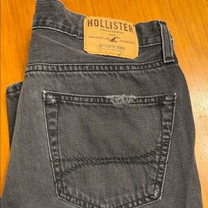 Hollister Men's Dark Gray Denim Jeans